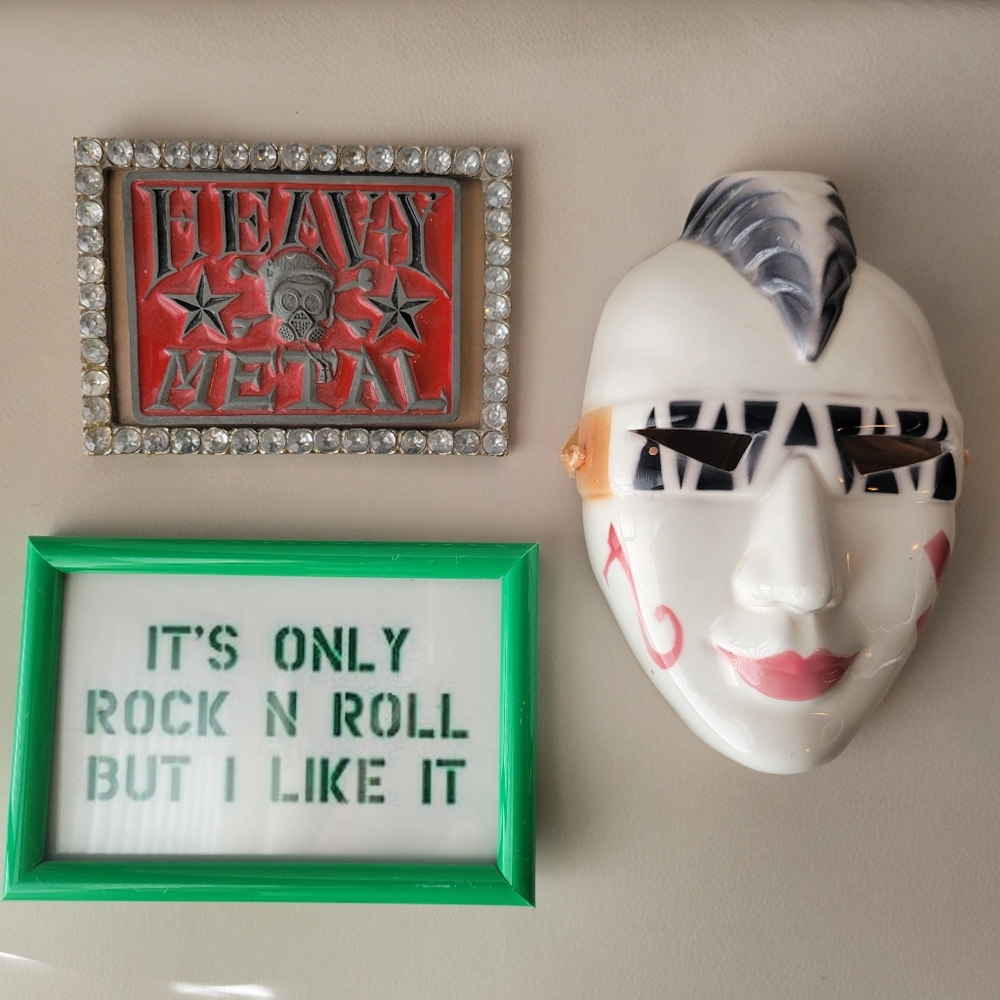 Ceramic Mask ~ Punk Rock ~ Mardi Gras ~ 1980s? ~ Studio 54 Glam! Fun! - Picture 2 of 16